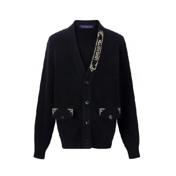 루이비통 남성 브이넥 가디건 - Louis vuitton Mens Cardigan - lv… - 1
