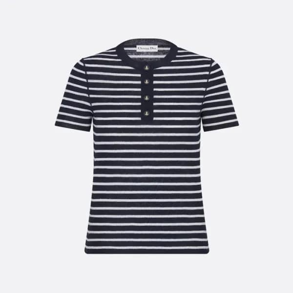 디올 여성 마리니에르 니트 반팔티 - Dior Womens Mariniere Tshirts… - 1