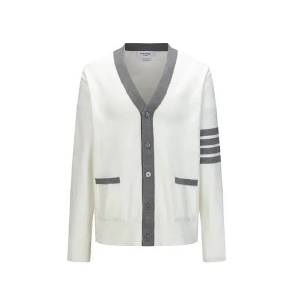 톰브라운 여성 브이넥 가디건 - Thom Browne Womens V-neck Cardig… - 1