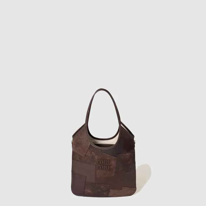 미우미우 여성 아이비 가죽 패치워크 백 - Miumiu Womens Ivy Leather … - 1