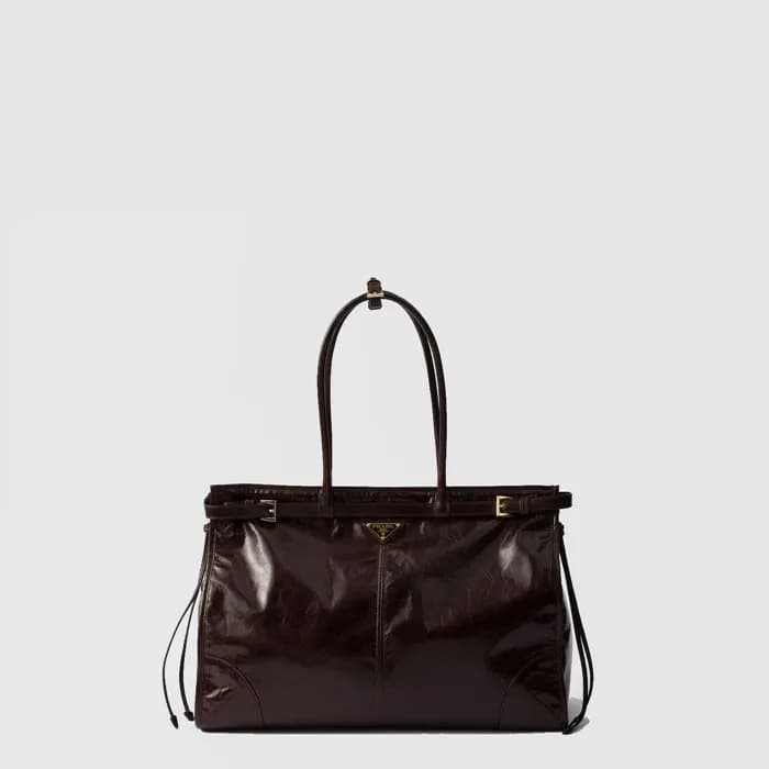 프라다 남성 라지 가죽 핸드백 1BA439 - Prada Mens Large Leather… - 1