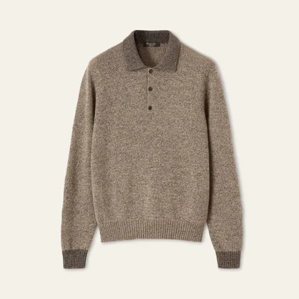로로피아나 남성 폴로 스웨터 - Loro Piana Mens Polo Sweater - l… - 1