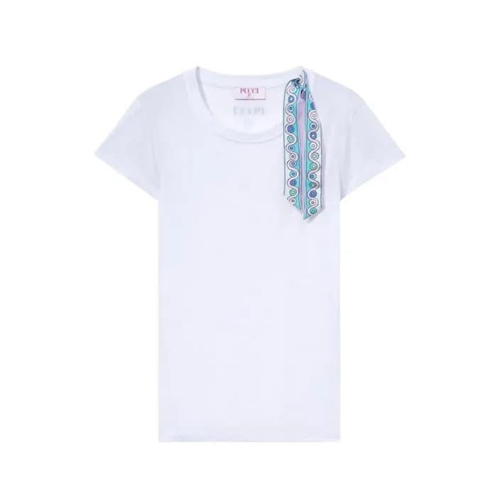 푸치 여성 이리데 프린트 티셔츠 - Pucci Womens Blend Tshirt - pu… - 1