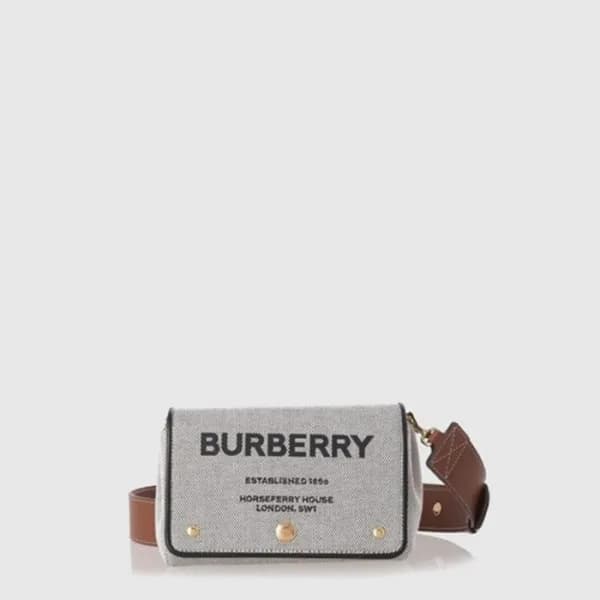 버버리 여성 호스페리 캔버스 크로스 백 - Burberry Womens Horseferry… - 1
