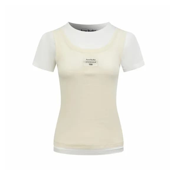 아크네 여성 크루넥 반팔티 - Acne Womens Round Tshirt - anc150… - 1