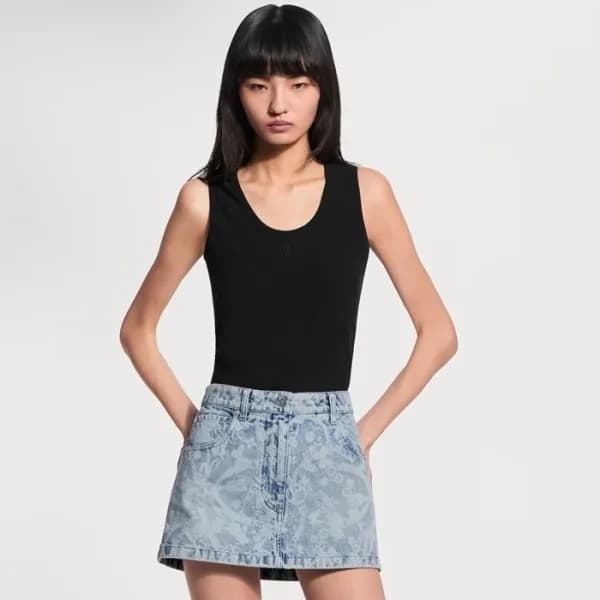 루이비통 여성 라운드 나시 - Louis vuitton Womens Round Sleeve… - 1
