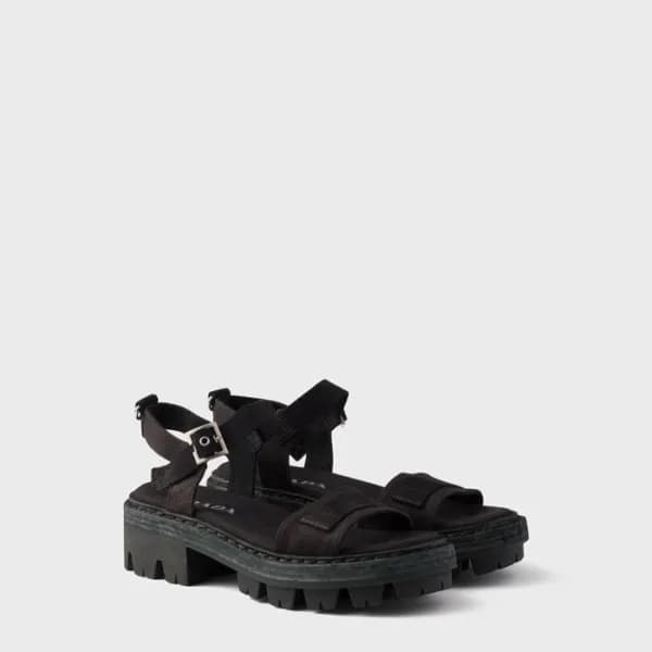 프라다 여성 캔버스 샌들 - Prada Womens Canvas Sandals - prs1… - 1