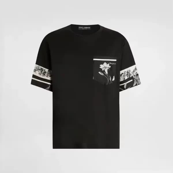 돌체앤가바나 남성 라운드 티셔츠 - Dolce&Gabbana Mens Round Tshir… - 1