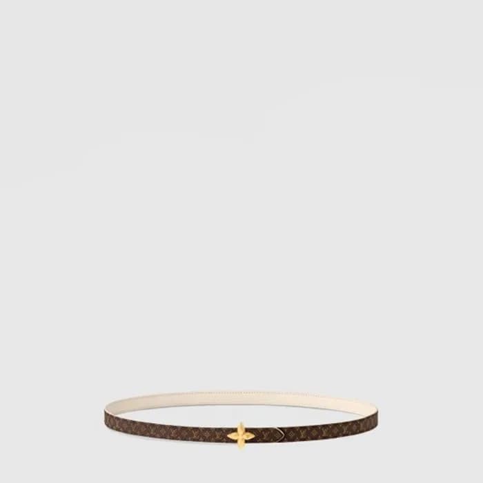 루이비통 여성 미니 플라워그램 리버서블 벨트 - Louis vuitton Womens Mini Flowergram Reversible Belt - bel692x