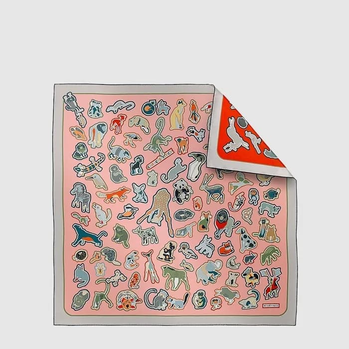에르메스 여성 캐릭터리스틱 양면 까레 스카프 - Hermes Womens Caracteristick Double Face Scarf - acc8919x - 1