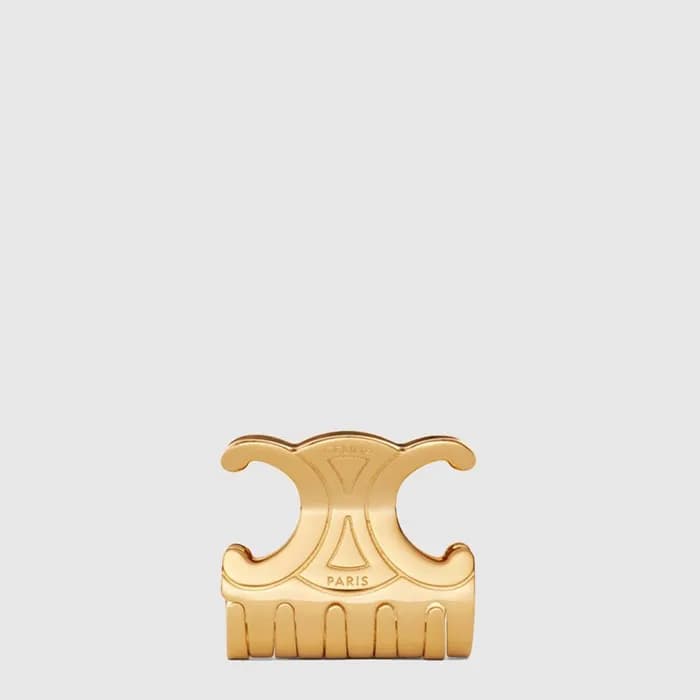 셀린느 여성 미디엄 트리옹프 헤어 클로 - Celine Womens Medium Triomphe Hair Claw - acc10638x - 1