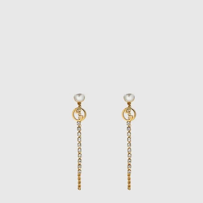 구찌 여성 블론디 크리스탈 이어링 - Gucci Womens Blondie Crystal Earring - acc10748x - 1