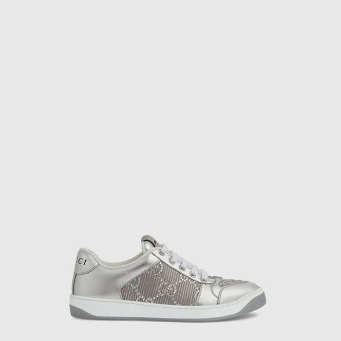 구찌 여성 스크리너 GG 크리스탈 스니커즈 - Gucci Womens Screener GG Crystal Sneaker - gus14892x - 1