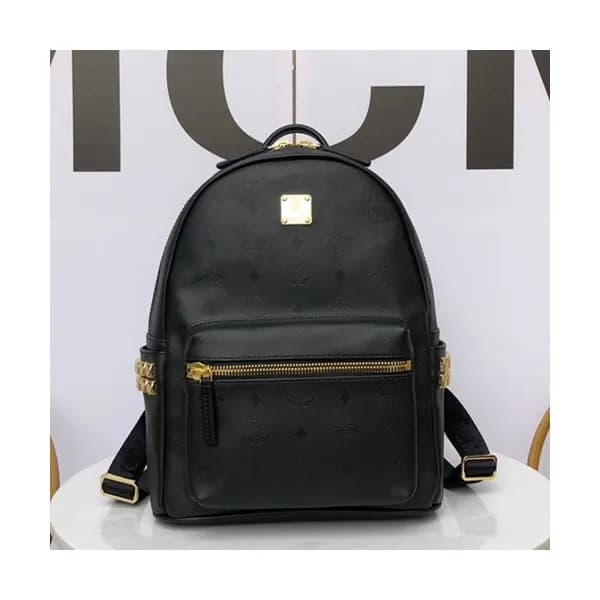 MCM Stark Leather Back Pack,17/21/26/34cm - 엠씨엠 스타… - 1