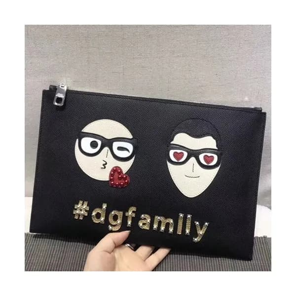 Dolce&Gabbana Leather Clutch Bag ,30CM - 돌체 앤 가바나 … - 1