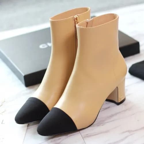 Chanel 2018 Ladies Leather Ankle Boots - 샤넬 여성 신상 … - 1