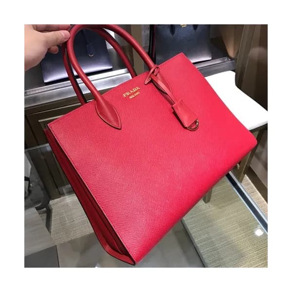 Prada Saffiano Tote Shoulder Bag,34cm - 프라다 사피아노 여… - 1