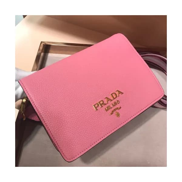 Prada 2018 Leather Vitello Shoulder Cross Bag,20CM… - 1