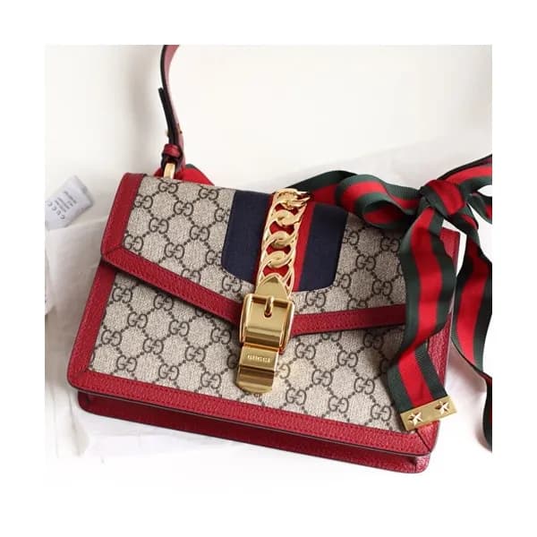 Gucci Sylvie Chain Shoulder Bag,25CM - 구찌 실비 체인 숄더… - 1