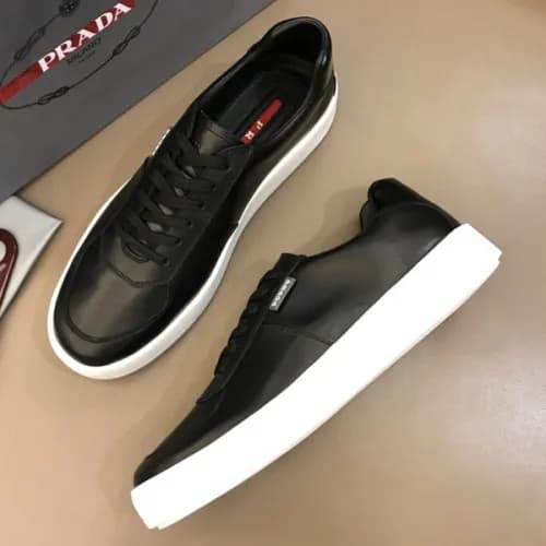Prada 2019 Mens Leather Sneakers - 프라다 남성 레더 스니커즈 … - 1