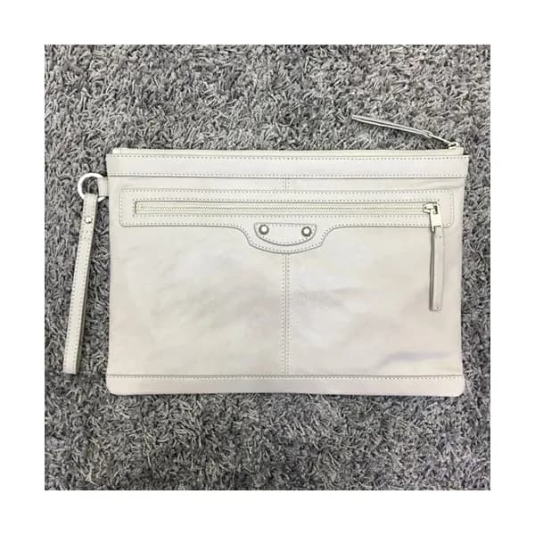 [특가세일]Balenciaga 2019 Leather Clutch Bag,37CM - 발렌… - 1