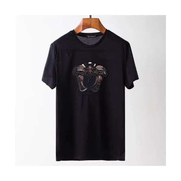 Versace 2019 Mens Medusa Cotton Short Sleeved Tshi… - 1