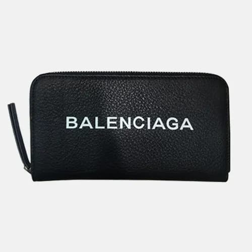 Balenciaga 2019 Leather Zip Round Wallet.19cm - 발렌… - 1