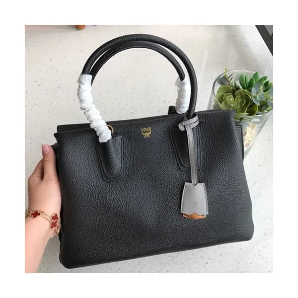 MCM 2019 Milla Leather Tote Shoulder Bag,31cm - 엠씨… - 1