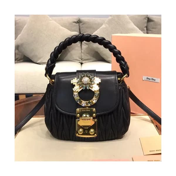 MiuMiu 2019 Matelasse Coffer Tote Shoulder Cross B… - 1