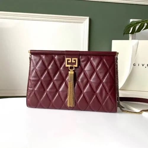 Givenchy 2019 GEM Leather Chain Shoulder Bag,28CM … - 1