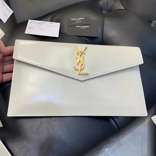 Saint Laurent 2019 Woman Leather Clutch,27CM - 입생로… - 1