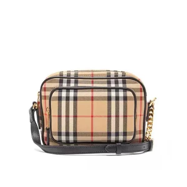 Burberry 2019 Vintage Check Camera Shoulder Bag,19… - 1