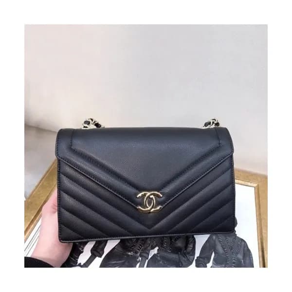 Chanel 2019 Women Large Flap Chain Shoulder Bag,2… - 1
