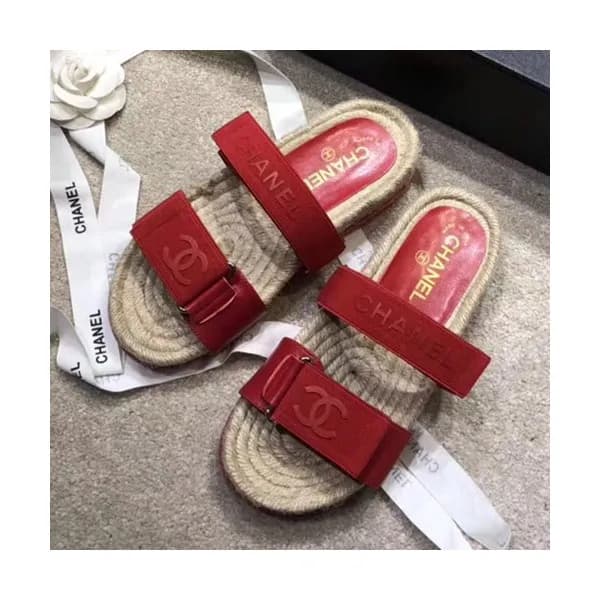 Chanel 2019 Ladies Leather Slipper - 샤넬 2019 여성용 레… - 1