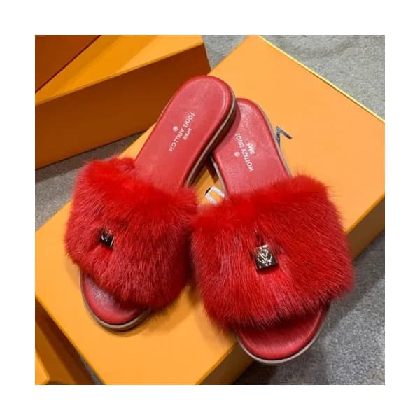Louis Vuitton 2019 Ladies Mink Fur Slipper - 루이비통 … - 1