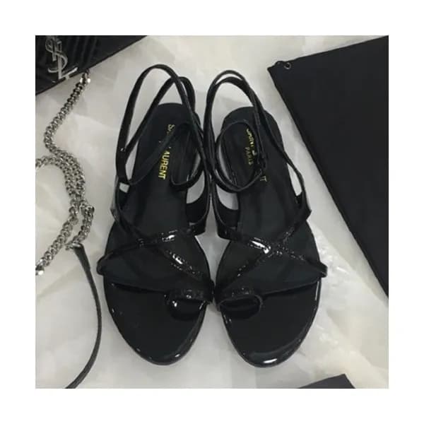 Saint Laurent 2019 Ladies Leather Sandal - 입생로랑 20… - 1