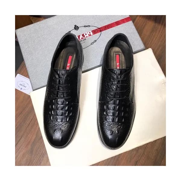 Prada 2019 Mens Leather Shoes - 프라다 2019 남성용 레더 슈즈… - 1