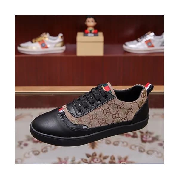 Gucci 2019 Mens Leather & Canvas Sneakers - 구찌 201… - 1