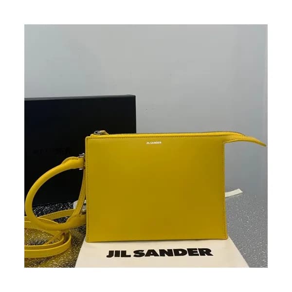 Jil Sander 2019 Tootie Leather Clutch Bag / Tote S… - 1