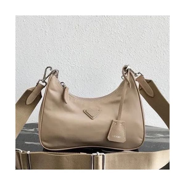 Prada 2019 Nylon Hobo Tote Shoulder Bag,22CM - 프라다… - 1