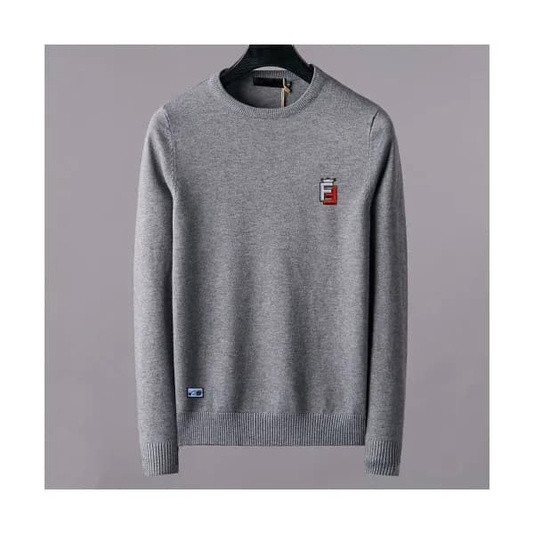 [펜디]Fendi 2020 Mens Logo Crew-neck Wool Sweaters -… - 1