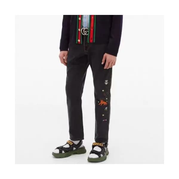 [구찌]Gucci 2020 Mens Casual Initial Logo Denim Jean… - 1
