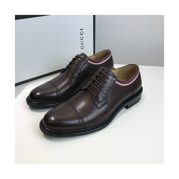 Gucci 2020 Mens Leather Oxford Shoes - 구찌 2020 남성… - 1