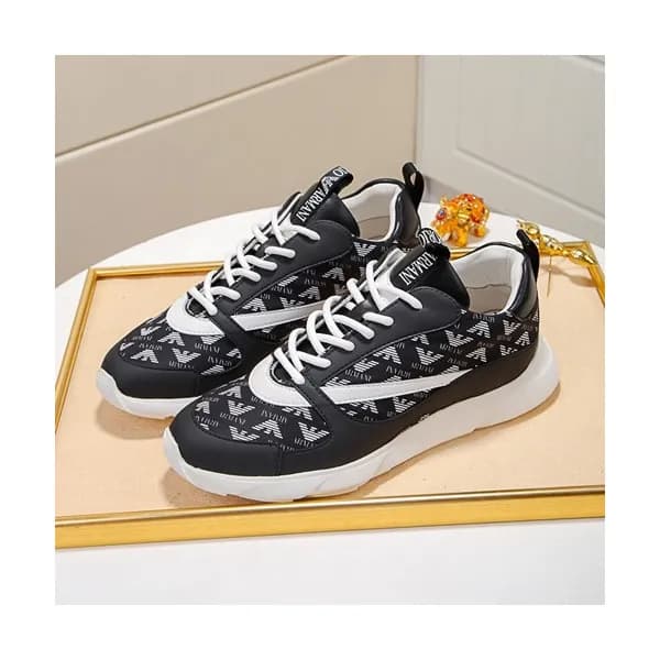 Armani 2020 Mens Leather Sneakers - 알마니 2020 남성용 … - 1