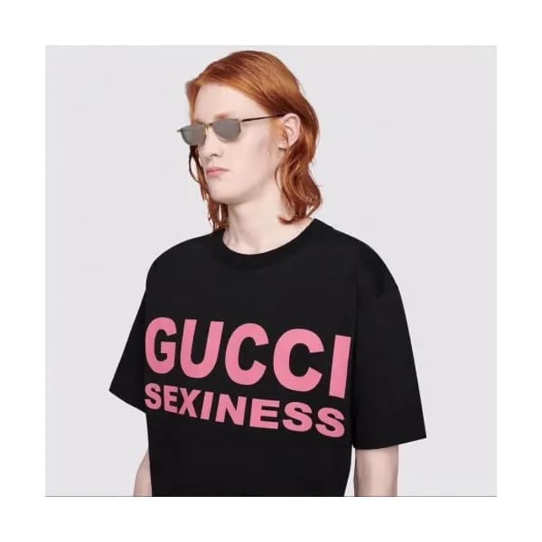 [매장판]Gucci 2020 Mm/Wm Logo Cotton Crew neck Short … - 1