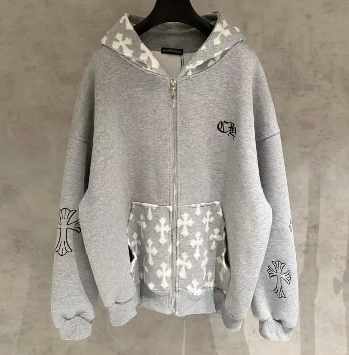크롬하츠 남성 라운드 후드집업 - Chrome Hearts Mens Round Hoodie… - 1
