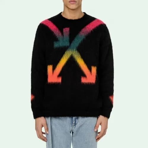 [오프화이트]Off-white 2020 Mm/Wm Brush Mohair Knit Swea… - 1