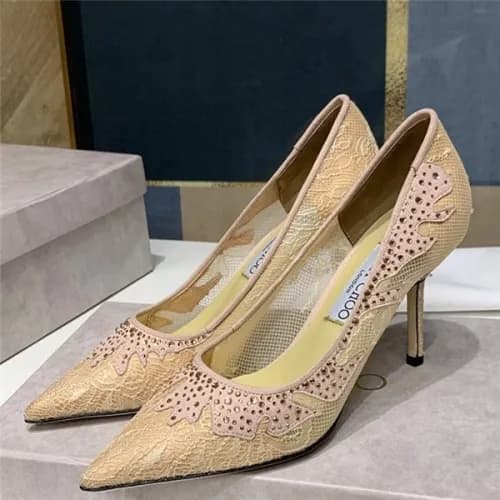 Jimmy Choo 2020 Lace High Heel - 지미츄 2020 레이스 하이힐,… - 1