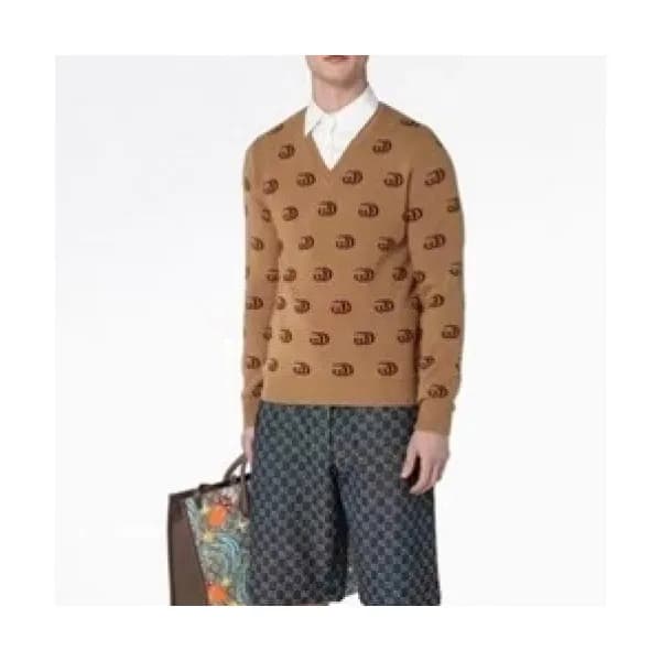 Gucci 2021 Mens Logo Crew-neck Sweaters - 구찌 2021 … - 1