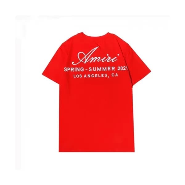 Amiri 2021 Mm/Wm Logo Cotton Short Sleeved Tshirts… - 1